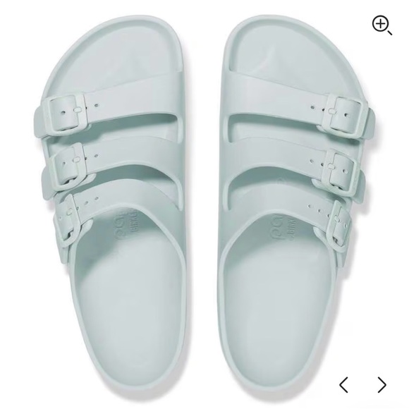 Birkenstock Florida Flex Platform Triple Strap Sandals Surf Green Size 38 (7.5) - Picture 4 of 14